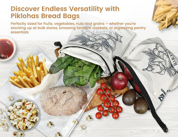 Save your bread from drying out the next day? Take a look at this detachable fresh-keeping bread bag from Piklohas!