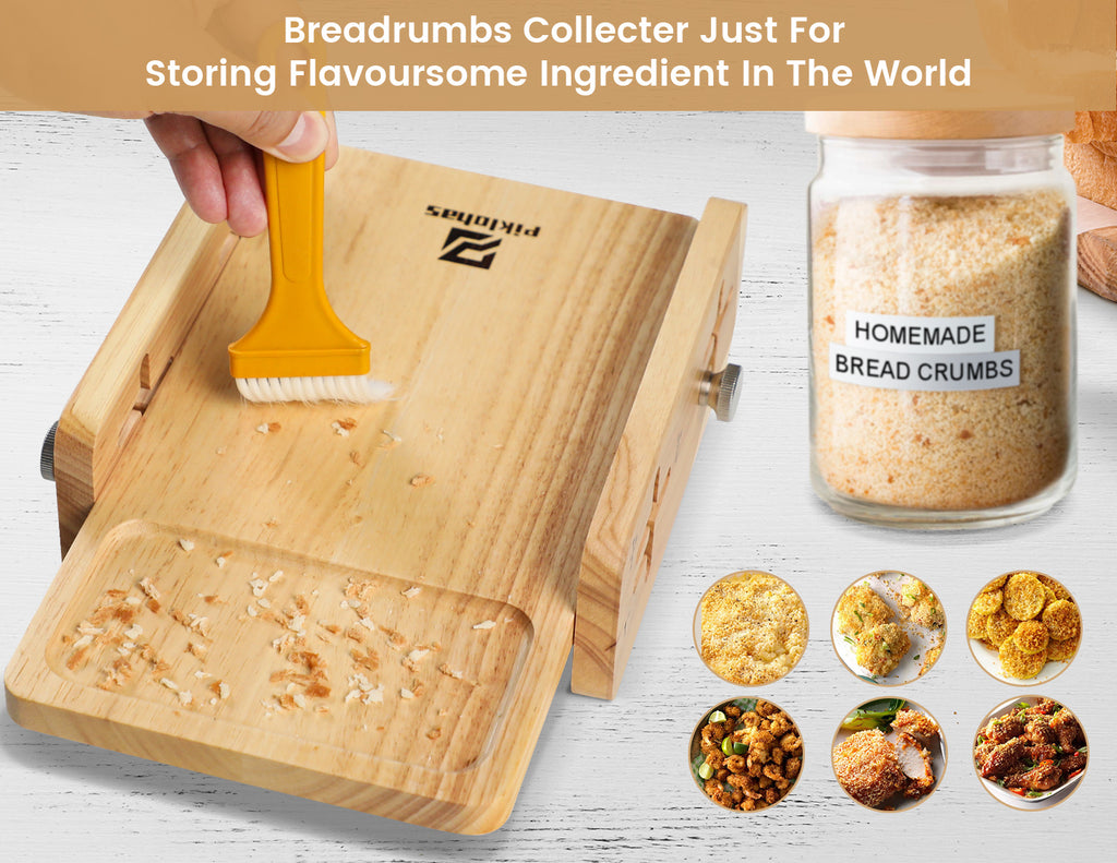 GOOHOCHY Wood Bagel Slicer Holder And Cutter Anti Slip Bread
