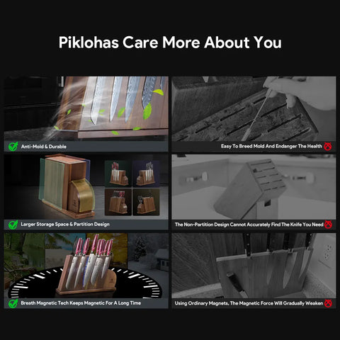 Piklohas FD Magnetic Kitchen Knife Set
