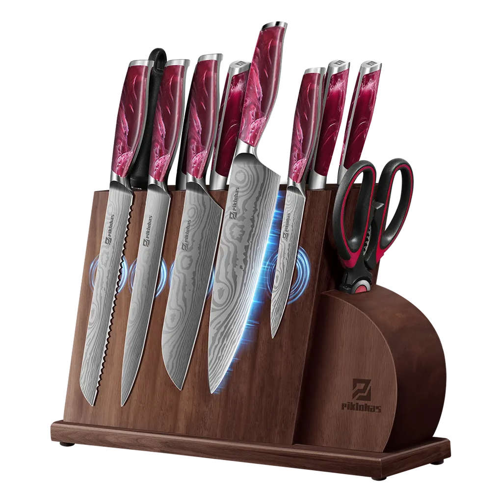 Say Goodbye to Rust with Our Rust-Resistant Knife Set Black