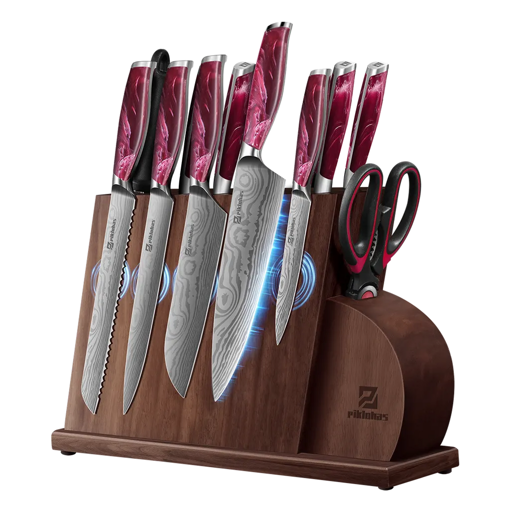 Piklohas FD Magnetic Kitchen Knife Set-red